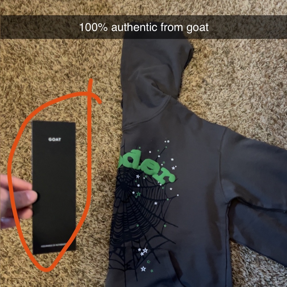 Sp5der Hoodie 100% authentic, used but perfect condition